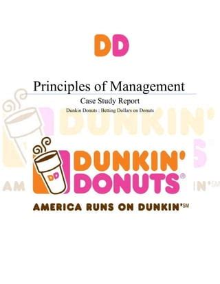 case study on dunkin donuts betting dollars on donuts